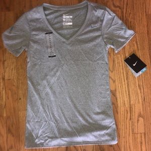XS Gray Nike V-Neck T-Shirt
